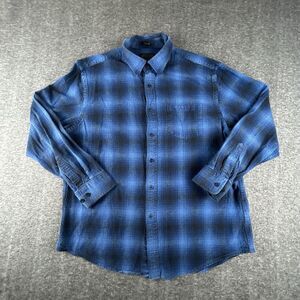 Pendleton Flannel Shirt Mens Sz XL Blue Plaid Mason Long Sleeve Outdoor Casual